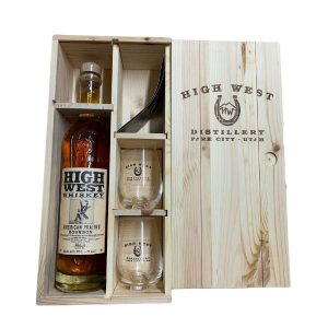 High West American Bourbon Fl 70 M. 2 Glas & Trækasse